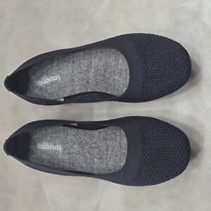 Allbirds Womens Tree Breezers Navy Ballet  Slip Ons Flats